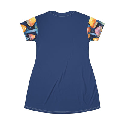 Powered by Moonlight & Mushrooms T-Shirt Dress