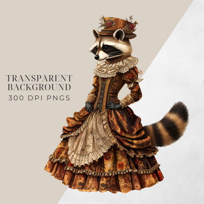 Beastly Elegance: A Courtly Animal Collection (Instant Download, Commercial Use License)